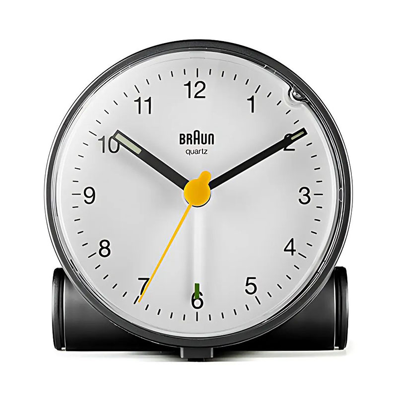 ブラウン 置時計 BRAUN ブラウン置時計 BC01BW 目覚まし時計 アナログ アラームクロック ANALOG ARALM CLOCK ユニセックス ブラック×ホワイト クオーツ(静音設計) 人気 おすすめ おしゃれ ブランド プレゼント 新社会人 入学 卒業 ギフト 母の日