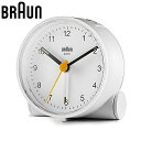 ブラウン 置時計 BRAUN ブラウン置時計 BC01W 目覚まし時計 アナログ アラームクロック ANALOG ARALM CLOCK ユニセックス ホワイト...