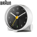 ブラウン 置時計 BRAUN ブラウン置時計 BC01WB 目覚まし時計 アナログ アラームクロック ANALOG ARALM CLOCK ユニセックス ホワイ...