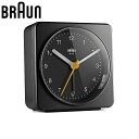 ブラウン 置時計 BRAUN ブラウン置時計 BC03B 目覚まし時計 アナログ アラームクロック ANALOG ARALM CLOCK ユニセックス ブラック...