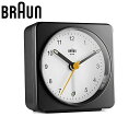 ブラウン 置時計 BRAUN ブラウン置時計 BC03BW 目覚まし時計 アナログ アラームクロック ANALOG ARALM CLOCK ユニセックス ブラッ...