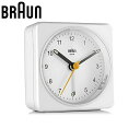 ブラウン 置時計 BRAUN ブラウン置時計 BC03W 目覚まし時計 アナログ アラームクロック ANALOG ARALM CLOCK ユニセックス ホワイト...