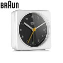 ブラウン 置時計 BRAUN ブラウン置時計 BC03WB 目覚まし時計 アナログ アラームクロック ANALOG ARALM CLOCK ユニセックス ホワイ...