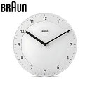 ブラウン 掛時計 BRAUN ブラウン掛時計 BC06W クロック アナログ掛け時計 WALL CLOCK ユニセックス ホワイト クオーツ(ステップ運針) 人...