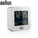 ブラウン 置時計 BRAUN ブラウン置時計 BC08W 目覚まし時計 デジタルアラームクロック DIGITAL ARALM CLOCK ユニセックス ホワイト...