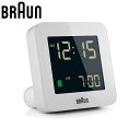 ブラウン 置時計 BRAUN ブラウン置時計 BC09W 目覚まし時計 デジタルアラームクロック DIGITAL ARALM CLOCK ユニセックス ホワイト...