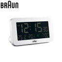 ブラウン 置時計 BRAUN ブラウン置時計 BC10W 目覚まし時計 多機能デジタルクロック DIGITAL ARALM CLOCK ユニセックス ホワイト ...