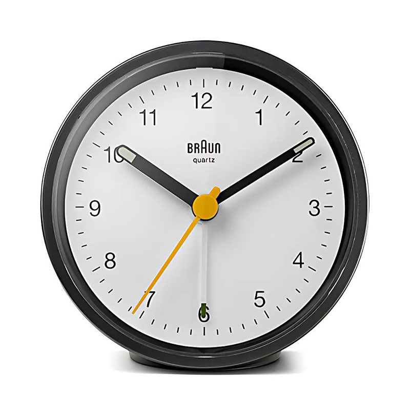 ブラウン 置時計 BRAUN ブラウン置時計 BC12BW 目覚まし時計 アナログ アラームクロック ANALOG ARALM CLOCK ユニセックス ブラック×ホワイト クオーツ(静音設計) 人気 おすすめ おしゃれ ブランド プレゼント 新社会人 入学 卒業 ギフト 母の日 父の日 [2]