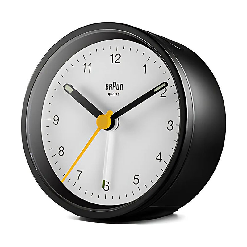 ブラウン 置時計 BRAUN ブラウン置時計 BC12BW 目覚まし時計 アナログ アラームクロック ANALOG ARALM CLOCK ユニセックス ブラック×ホワイト クオーツ(静音設計) 人気 おすすめ おしゃれ ブランド プレゼント 新社会人 入学 卒業 ギフト 母の日 父の日 [3]