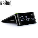 ブラウン 置時計 BRAUN ブラウン置時計 BC16B 目覚まし時計 デジタルアラームクロック Digital Alarm Clock ユニセックス ブラック...