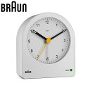 ブラウン 置時計 BRAUN ブラウン置時計 BC22W 目覚まし時計 アナログ アラームクロック ANALOG ARALM CLOCK ユニセックス ホワイト...
