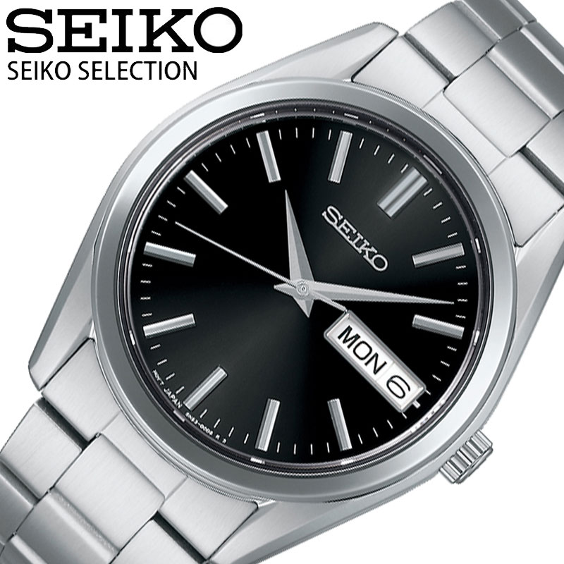 乐天商城 - セイコー 腕時計 SEIKO 時計 セイコーセレクション Sシリーズ SELECTION メンズ SBTH011 男性 ブラック シルバー おすすめ おしゃれ ブランド プレゼント 新社会人 入学 卒業 ギフト