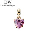 ダニエル ウェリントン アクセサリー Daniel Wellington チャーム チャーム ハート Charm Heart Pink Crystal G ユニ...