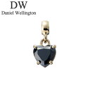 ダニエル ウェリントン アクセサリー Daniel Wellington チャーム チャーム ハート Charm Heart Black Crystal G ユ...