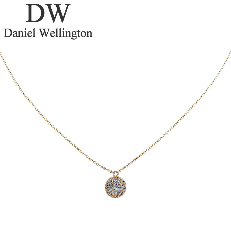 乐天商城 - ダニエル ウェリントン アクセサリー Daniel 新社会人 入学 卒業 プレゼント Wellington ネックレス パヴェ クリスタル ペンダント Pav Crystal Pendant Necklace G レディース DW00400640 女性 ゴールド 人気 おすすめ おしゃれ ブランド ギフト 母の日