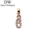 ダニエル ウェリントン アクセサリー Daniel Wellington チャーム チャーム ナンバー Charm number crystals 6 RG レ...