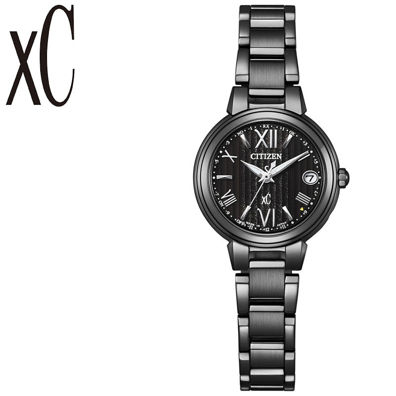 シチズン 腕時計 CITIZEN 時計 クロスシー 限定モデル xC basic collection Happy Flight レディース ES9435-77E 女性 ブラック 電波 ソーラー 人気 おすすめ おしゃれ ブランド プレゼント ギフト