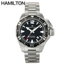 ハミルトン 腕時計 HAMILTON 時計 カーキネイビー KHAKI NAVY OPENWATER AUTO メンズ H77605135 男性 ブラック シル...