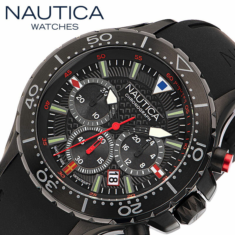 ノーティカ 腕時計 NAUTICA NST CHRONO 時計 エヌエスティークロノ メンズ WNANAPNSF202 男性 BLACK(ブラック) 人気 おすすめ おしゃれ ブランド プレゼント クリスマス ギフト