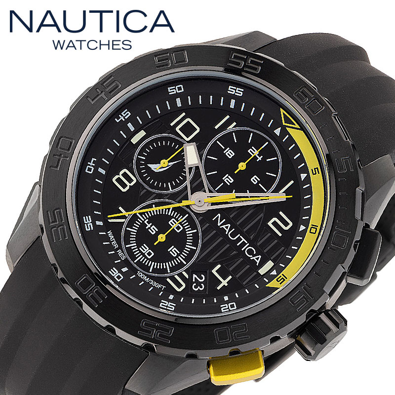 ノーティカ 腕時計 NAUTICA NST101 時計 エヌエスティークロノ101 メンズ WNANAPNSS302 男性 BLACK(ブラック) 人気 おすすめ おしゃれ ブランド プレゼント クリスマス ギフト