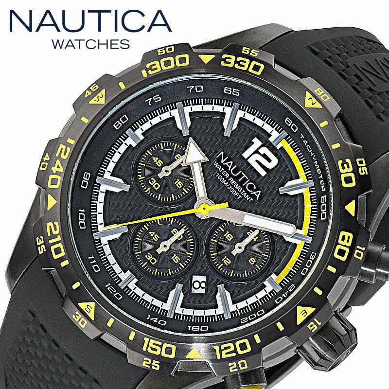 ノーティカ 腕時計 NAUTICA NST 時計 エヌエスティー メンズ WNANAPNSS403 男性 BLACK/YELLOW/WHITE(ブラック/イエロー/ホワイト) BLACK(ブラック) 人気 おすすめ おしゃれ ブランド プレゼント クリスマス ギフト