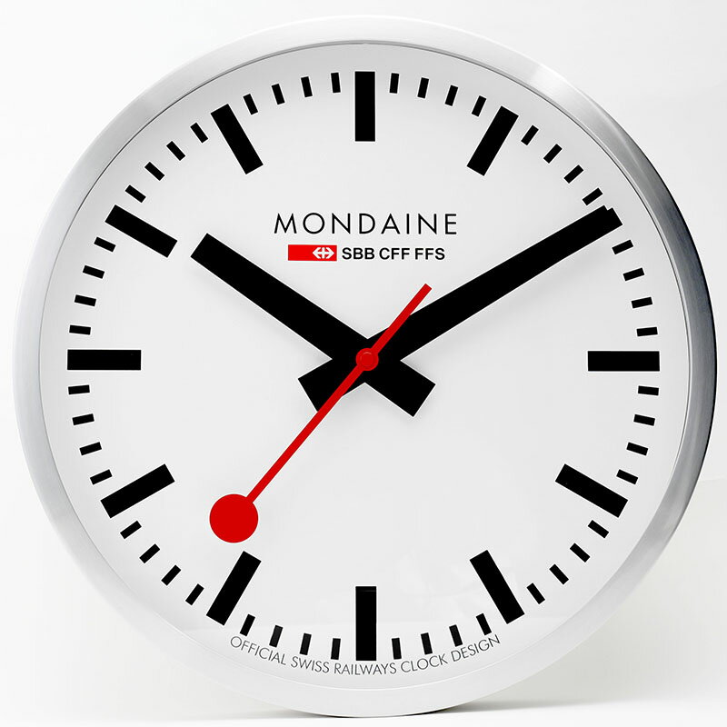 【32%OFF 20735円引】 モンディーン 掛け時計 MONDAINE クロック 文字盤カラー:ホワイト ケースカラー:シルバー クオーツ A995.CLOCK.16SBB 人気 おすすめ おしゃれ シンプル オフィス インテリア お祝い ブランド プレゼント クリスマス ギフト [2]