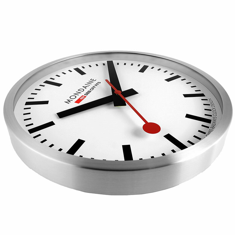 【32%OFF 20735円引】 モンディーン 掛け時計 MONDAINE クロック 文字盤カラー:ホワイト ケースカラー:シルバー クオーツ A995.CLOCK.16SBB 人気 おすすめ おしゃれ シンプル オフィス インテリア お祝い ブランド プレゼント クリスマス ギフト [3]