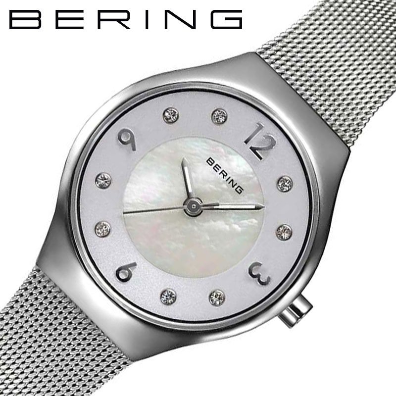 ベーリング 腕時計 BERING 時計 クラシック スカンナビアン Classic Scandinavian Stone & CurvingMesh ステンレス...