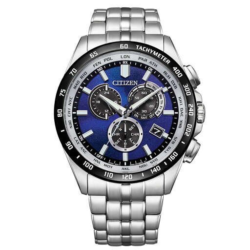 シチズン 腕時計 CITIZEN 時計 シチズンコレクション エコ・ドライブ電波時計 ダイレクトフライト CITIZEN COLLECTION UNITE with BLUE メンズ CB5874-81L 男性 ブルー シルバー 電波 ソーラー 人気 おすすめ おしゃれ ブランド プレゼント ギフト