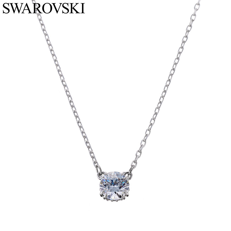 スワロフスキー スティラ ネックレス Swarovski 入学 卒業 プレゼント ペンダント ラウンドカット Stilla レディース 女性 アクセサリー アクセ ジュエリー ホワイト 5636706 ブランド シンプル かわいい 大人 おすすめ 彼女 友達 誕生日プレゼント 結婚記念日 母の日