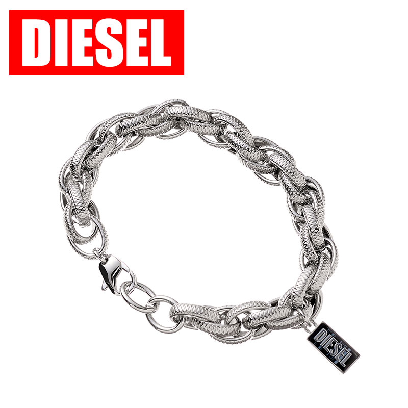 ディーゼル アクセサリー DIESEL ブレスレット 新社会人 入学 卒業 プレゼント バングル メンズ シルバー ステンレス 男性 シンプル かっこいい クール スタイリッシュ 高級感 存在感 カジュアル ファッション DX1514040 人気 おすすめ おしゃれ ブランド 贈り物 ギフト