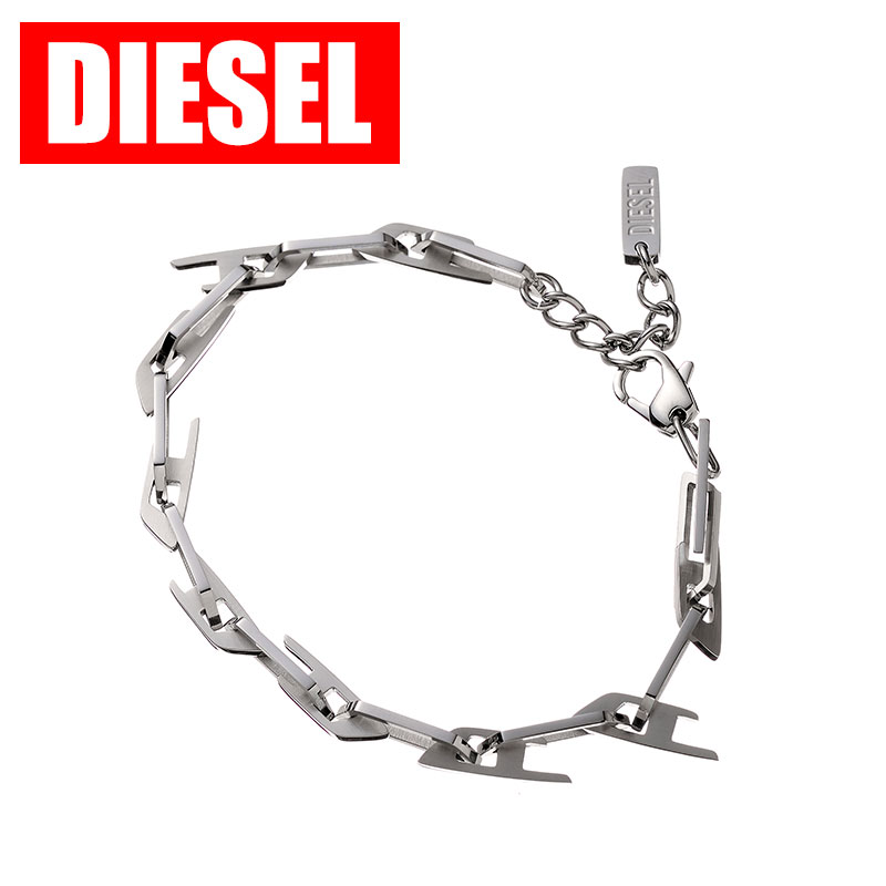 ディーゼル アクセサリー DIESEL ブレスレット ホワイトデー プレゼント バングル メンズ シルバー ステンレス 男性 シンプル かっこいい クール スタイリッシュ 高級感 存在感 カジュアル ファッション DX1536040 人気 おすすめ おしゃれ ブランド 贈り物 ギフト
