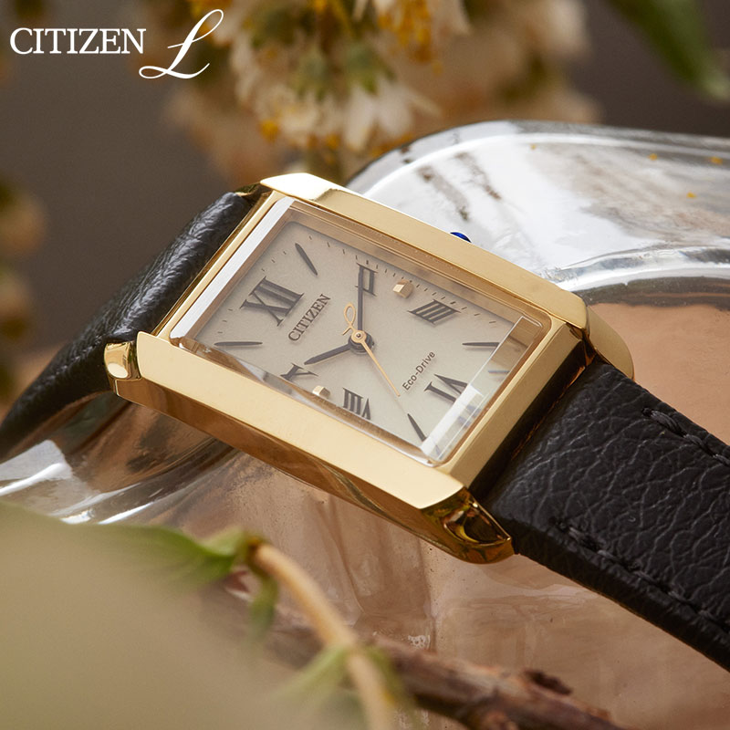 乐天商城 - シチズン 腕時計 CITIZEN 時計 シチズンエル L レディース スクエア 革 レザー ベルト ゴールド ソーラー EW5622-09P シンプル 華奢 高級感 かわいい カジュアル ビジネス ファッション 恋人 夫婦 おすすめ おしゃれ ブランド プレゼント ギフト 新社会人 入学 卒業 母の日