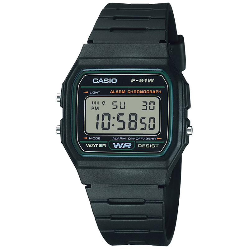 ブランドアクセと腕時計のカプセルのカシオ 腕時計 CASIO 時計 カシオスタンダード Collection STANDARD メンズ 液晶/ブラック CASIO-F-91W-3JH 機能性 シンプル かっこいい カジュアル ビジネス スーツスタイル 恋人 夫婦 おすすめ おしゃれ ブランド プレゼント ギフト 新社会人 入学 卒業｜アングル3