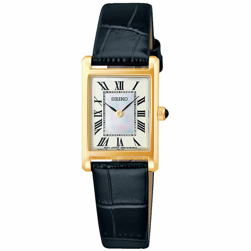 セイコー 腕時計 SEIKO 時計 セイコーセレクション SELECTION レディース アイボリー ブラック レザー 革 ベルト SSEH026 人気 おすすめ おしゃれ かわいい 華奢 シンプル ファッション ブランド プレゼント ホワイトデー ギフト