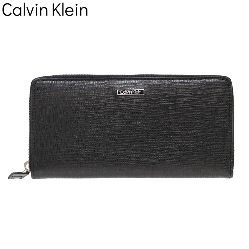 ����Х󥯥饤�� �饦��ɥե����ʡ� Ĺ���� Calvin Klein Zip Aroiund Wallet ��� �֥�å� 31CK190006 �͵� ����...