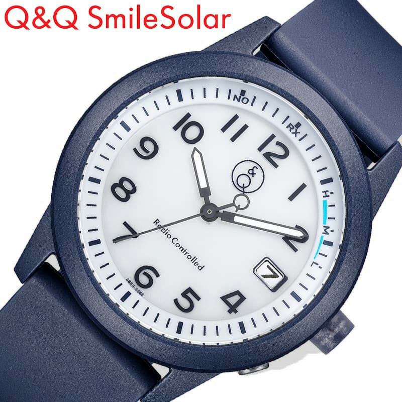 シチズン キューアンドキュー スマイルソーラー 腕時計 CITIZEN Q＆Q smilesolar 時計 ソーラーメイト電波 SolarMate レディース ホワイト 電波 ソーラー D08A-003VK シンプル カジュアル おすすめ おしゃれ ブランド プレゼント ギフト ホワイトデー
