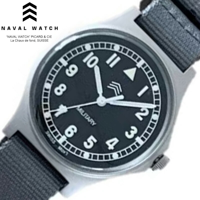 乐天商城 - ナバルウォッチ 腕時計 NAVAL WATCH 時計 メンズ グレー ナイロン ベルト 軽量 軽い MIL-03GY シンプル カジュアル ビジネス スーツスタイル アウトドア かっこいい ミリタリー アンティーク ファッション 実用性 おしゃれ ブランド プレゼント 贈り物 新社会人 卒業 入学