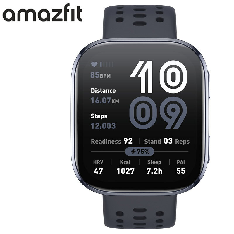 乐天商城 - アマズフィット 腕時計 AMAZFIT スマートウォッチ ビップ6 BIP6 ユニセックス ブラック シリコン ベルト SP170074-C01 シンプル カジュアル アウトドア ランニング スポーツ 軽量 睡眠 健康管理 機能性 実用性 おしゃれ ブランド プレゼント 贈り物 卒業 入学 母の日