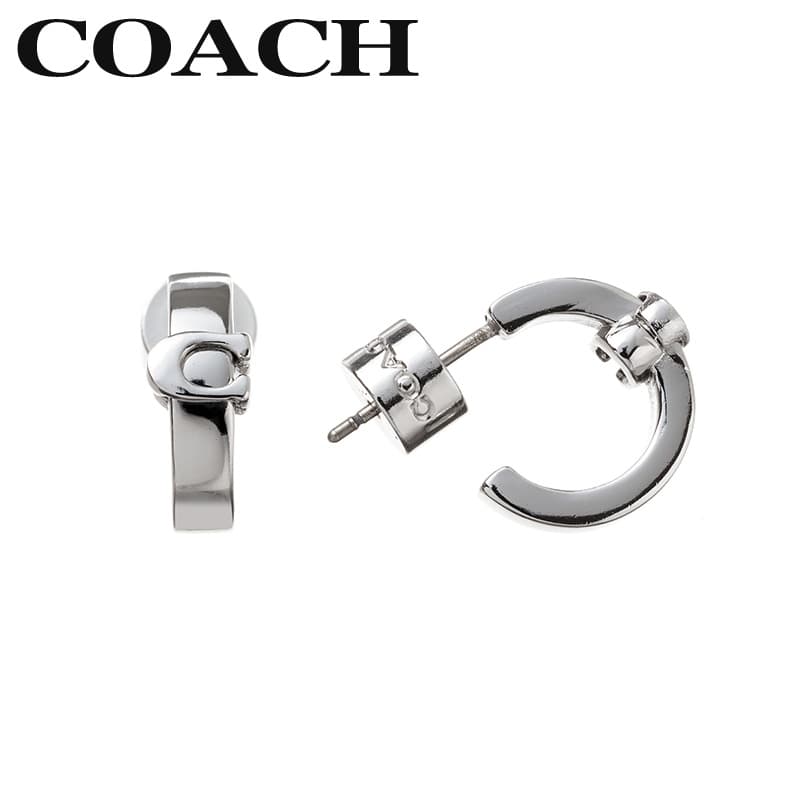 Rakuten - コーチ アクセサリー COACH ピアス アクセサリー レディース シルバー 両耳 スタッド 560724RHO030 シンプル カジュアル 高級感 かわいい 大人可愛い ジュエリー 女子 恋人 夫婦 彼女 妻 記念日 誕生日 人気 おすすめ おしゃれ ブランド プレゼント ギフト 贈り物