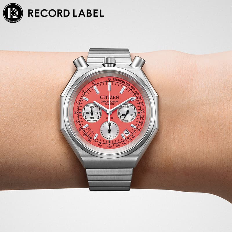 乐天商城 - シチズン 腕時計 CITIZEN 時計 レコードレーベル RECORD LABEL メンズ レッド ステンレス メタル ベルト シルバー AN3700-89Z シンプル カジュアル かっこいい ファッション 記念日 誕生日 彼氏 夫 恋人 夫婦 おしゃれ ブランド プレゼント 新社会人 卒業 入学