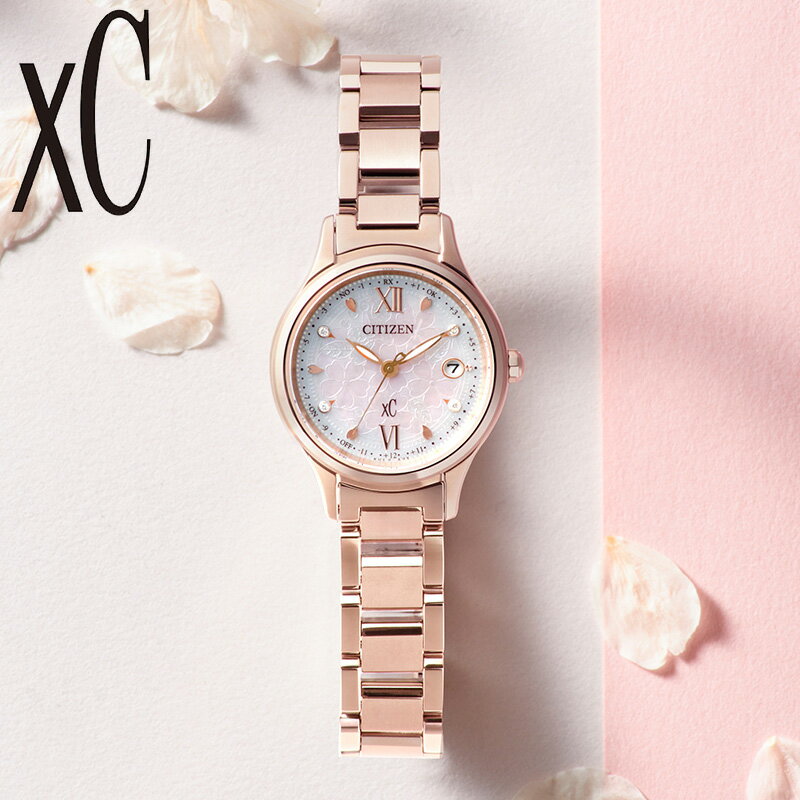 シチズン 腕時計 CITIZEN 時計 クロスシー xC レディース 腕時計 ピンク 電波 ソーラー チタン ベルト ES9498-77N シンプル カジュアル かわいい ビジネス 華奢 高級感 ファッション 誕生日 記念日 彼女 妻 恋人 夫婦 人気 おすすめ おしゃれ ブランド プレゼント ギフト