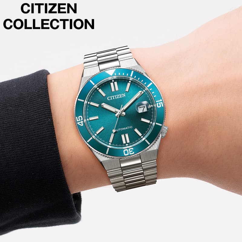 乐天商城 - シチズン 腕時計 CITIZEN 時計 シチズンコレクション COLLECTION メンズ マリンブルー 機械式 自動巻き ステンレス メタル ベルト シルバー 防水 NJ0231-56L シンプル カジュアル かっこいい ファッション おしゃれ ブランド プレゼント 新社会人 卒業 入学