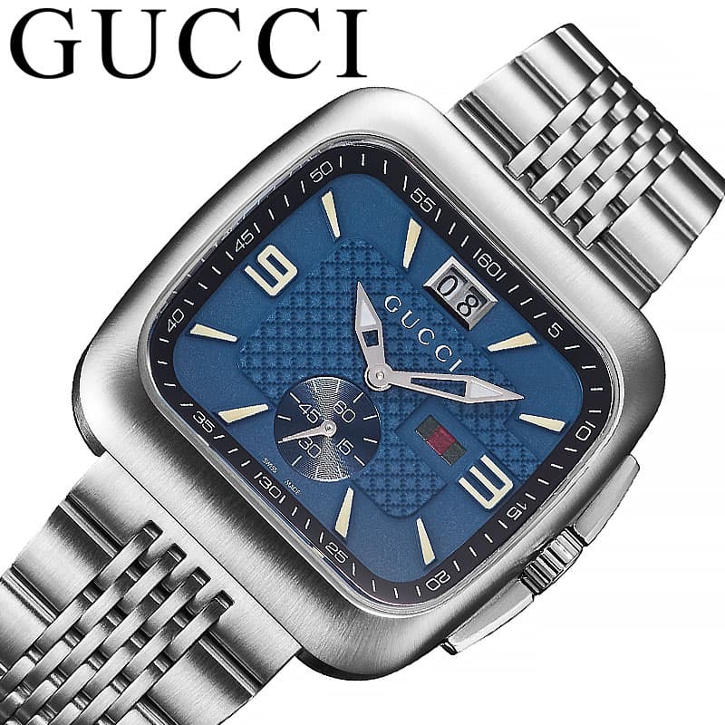 gucci///////////////\\\\\\\\\\\\\\\\\\\\\\\\\\\\\\\' - グッチ 腕時計 GUCCI 時計 グッチ　クーペ GUCCI COUPE メンズ YA131318 男性 ブルー シルバー 人気 おすすめ おしゃれ ブランド プレゼント ギフト
