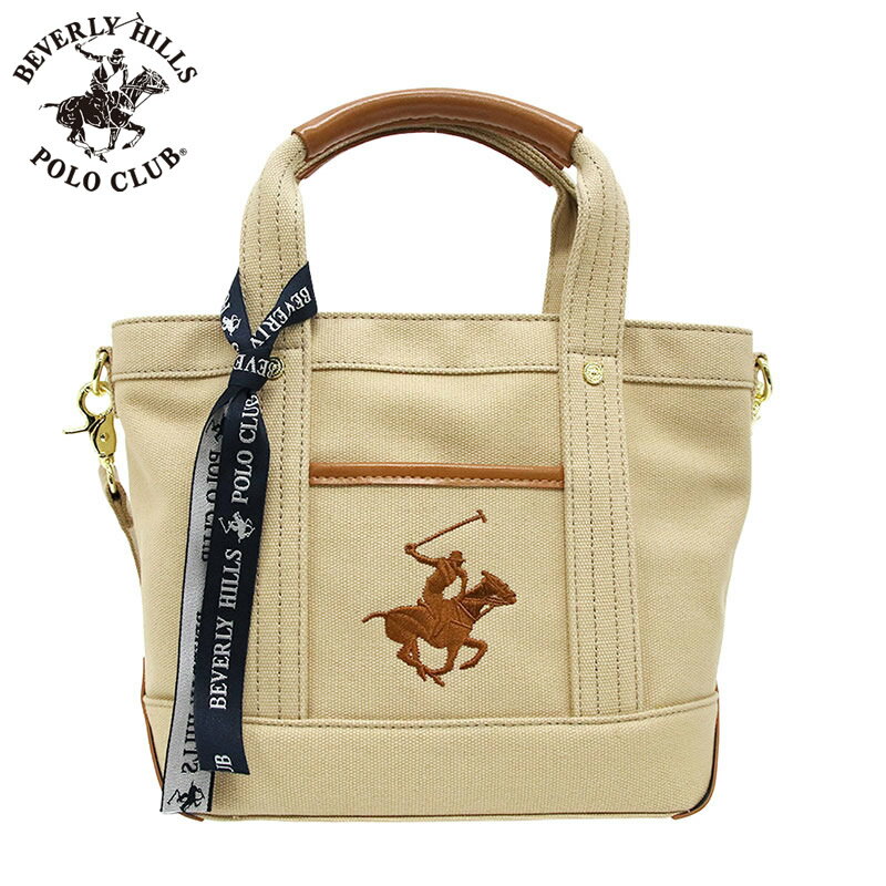 乐天商城 - ビバリーヒルズ ポロ クラブ 鞄 BEVERLY HILLS POLO CLUB トートバッグ ベージュ ブラウン 実用的 普段使い 日常使い 女性 向け レディース BH1006N-BE-BE 人気 おすすめ おしゃれ ブランド プレゼント ギフト
