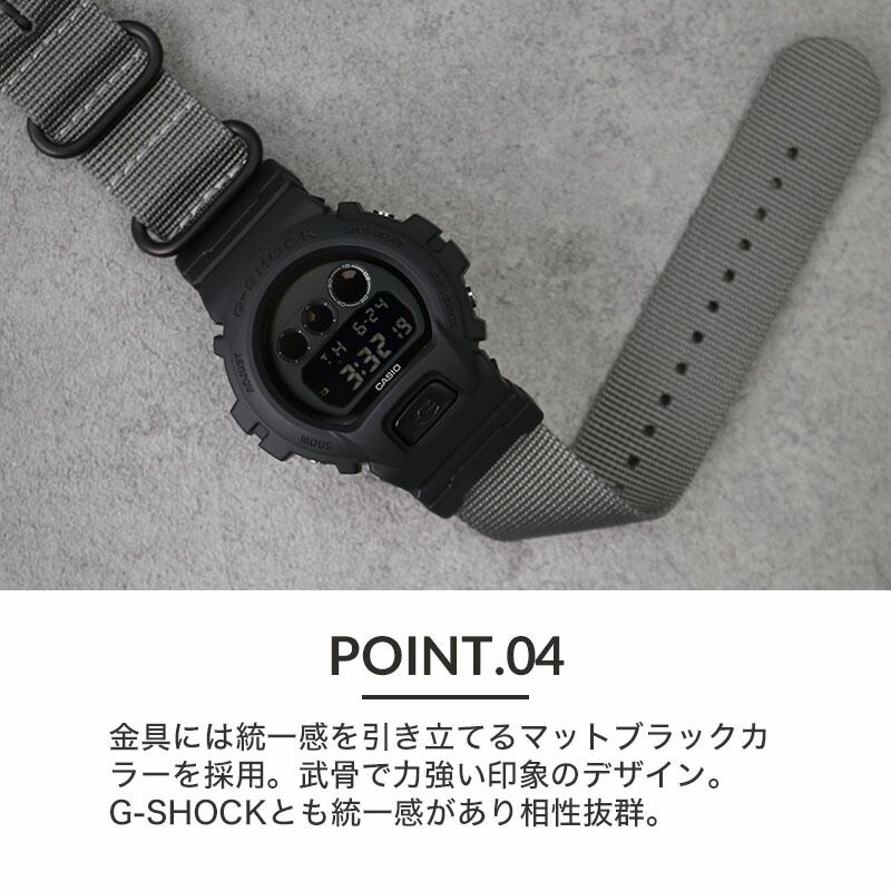 美品【電池交換】G-SHOCK DW-6900BBN ミリタリー ナイロンベルト 楽天市場】【G-SHOCK 6900 対応 ナイロンベルト】Gショック ZULU NATO