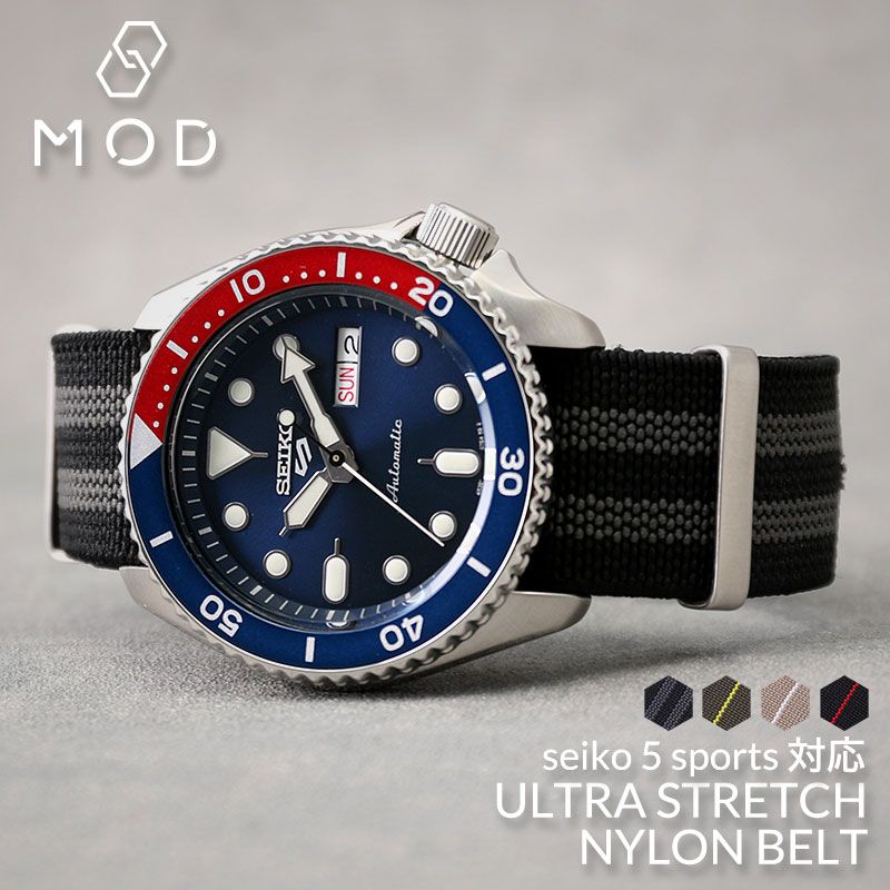 5 б ѥ٥ MOD ȥ ȥå ʥ٥  ե ݡ SEIKO 5 ʥ Х ZULU ӻץ٥ 22mm 24mm  ӻ ؤ ٥   ѡ NATO ʥȡ  ͵ ߥ꥿꡼ Ӥ ι 