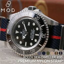 ロレックス ROLEX 対応 ベルト MOD PREMIUM NYLON STRAP プレミアム ナイロン ストラップ 20mm 22 mm 幅 腕時計 ナイロ...