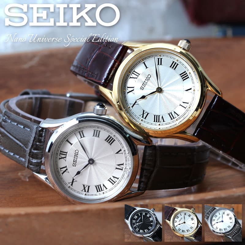 セイコー 腕時計 SEIKO 時計 セイコー時計 セイコー腕時計 ナノユニバース コラボ レディース セレクション 女性 ビジネス オフィス シンプル きれいめ...