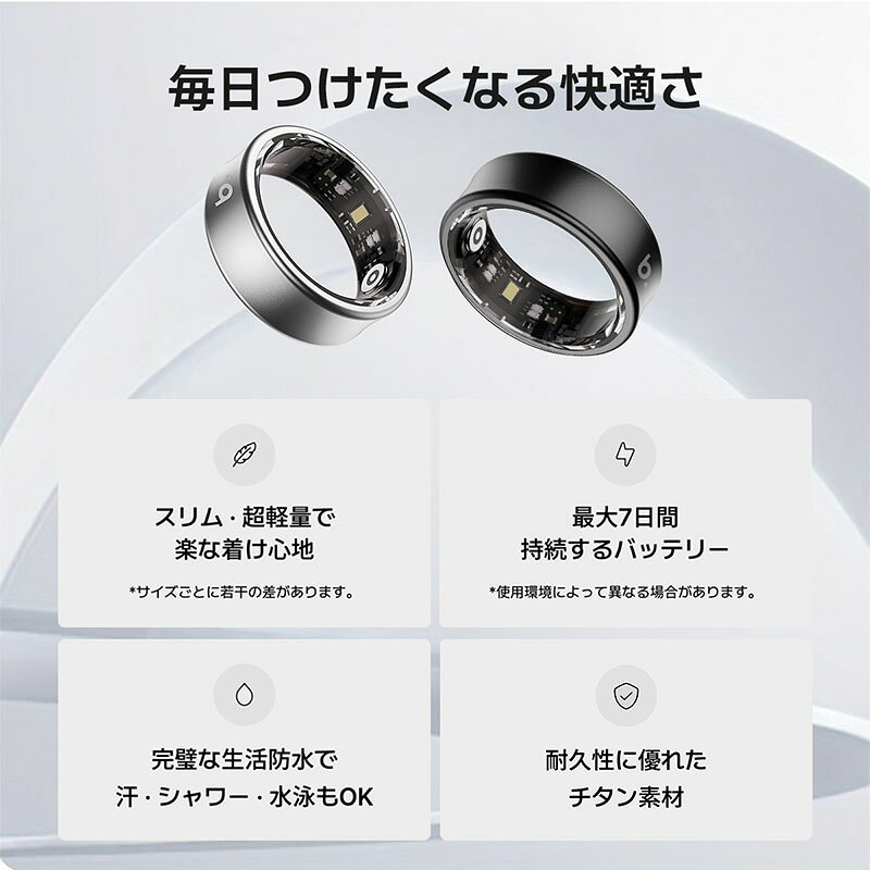 ブリング スマートリング B.ring ユニセックス リング ブラック マットブラック シ...
